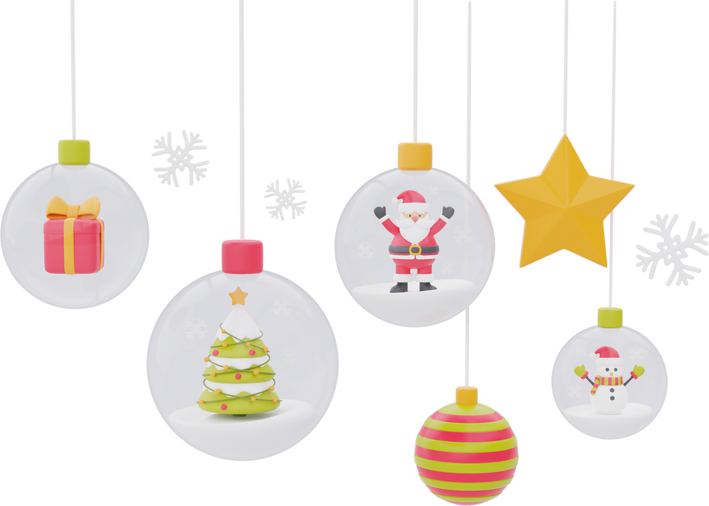 3d Ornaments for christmas